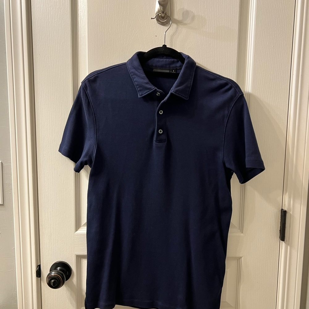 Apt. 9 Navy Blue Polo Shirt.  Size S